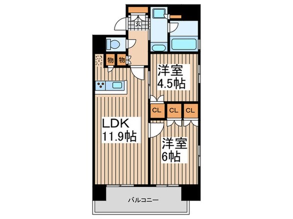 コンフォリア秋葉原EASTの物件間取画像